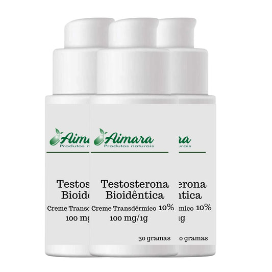 Testosterona Bioidêntica 10% (Base Creme Transdérmica)- 30g