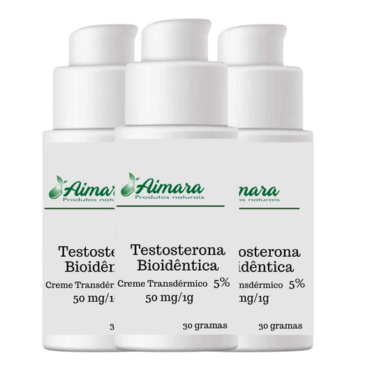 Testosterona Bioidêntica 5% (Base Creme Transdérmica)- 30g
