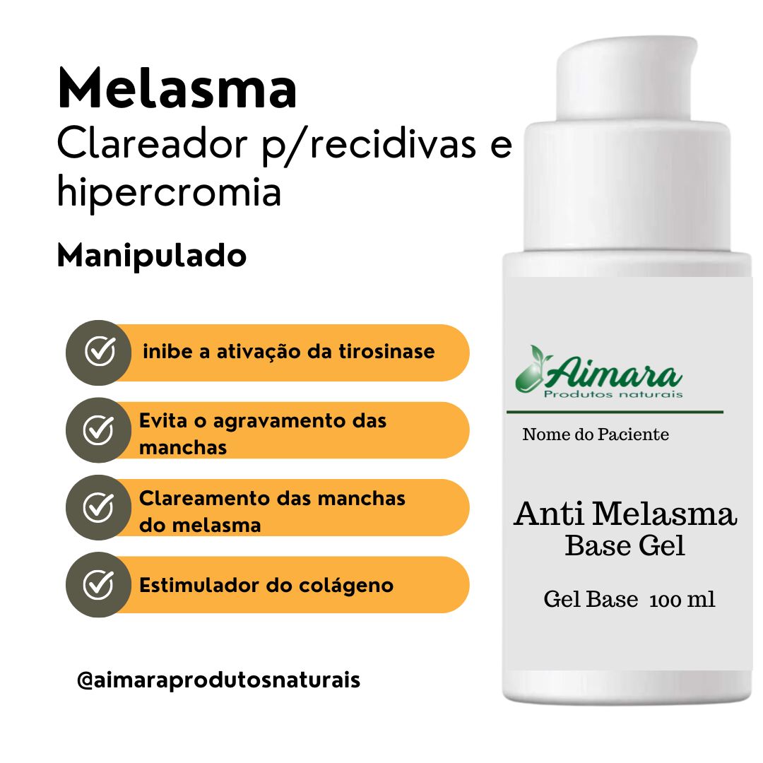 Melasma- Clareador para Melasma e Hipercromia (Manipulado) 100g