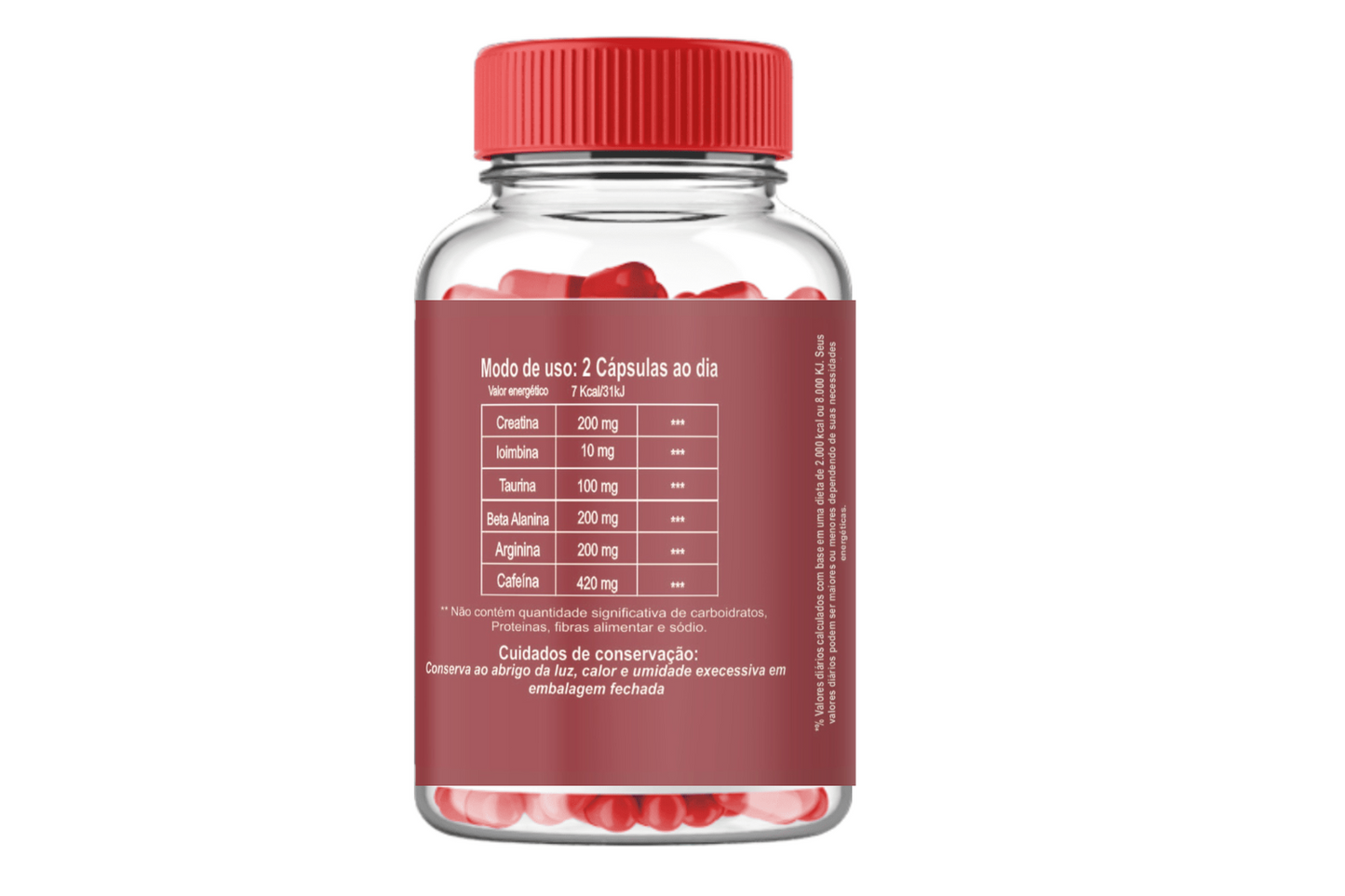 Redulife (Ioimbina, Beta Alanina, Arginina, Cafeína e Taurina)- 60 cápsulas de 1000mg