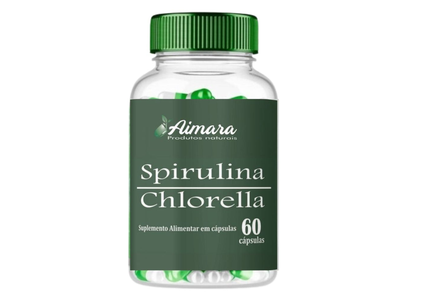 Spirulina com Chlorella (60 cápsulas de 1000 mg)