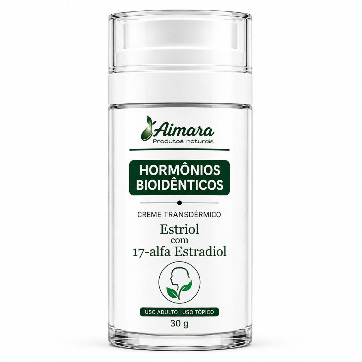 Estriol + 17-Alfa Estradiol  Bioidênticos  (Base Creme Transdérmica)- 30g (Manipulado)