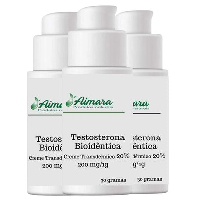 Testosterona Bioidêntica  Base Creme Transdérmica- 30g (Manipulado)
