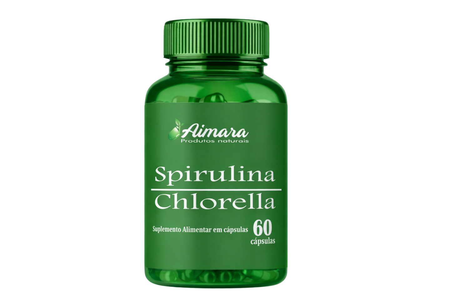 Spirulina com Chlorella (60 cápsulas de 1000 mg)