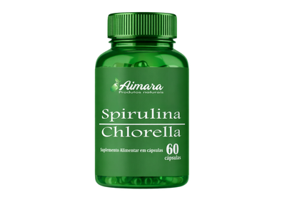 Spirulina com Chlorella (60 cápsulas de 1000 mg)