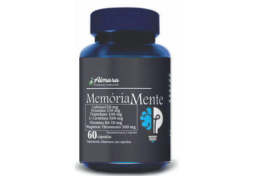 Memória Mente (Carnitina, Cafeína, Treanina, Magnésio Theonato, Triptofano, Vitamina B6)