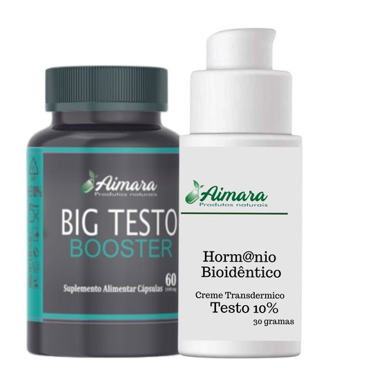 Kit Testosterona Bioidêntica  + Big Testo+40 (Ganhe 30% Desconto)