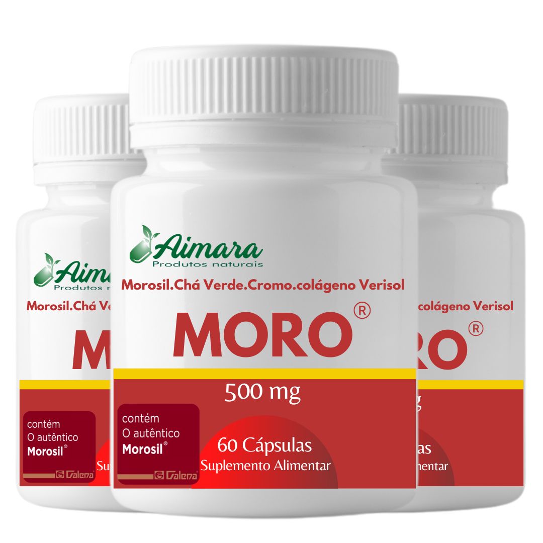 Moro- (Morosil+Chá Verde+Cromo+Colágeno Verisol) Emagrecimento natural
